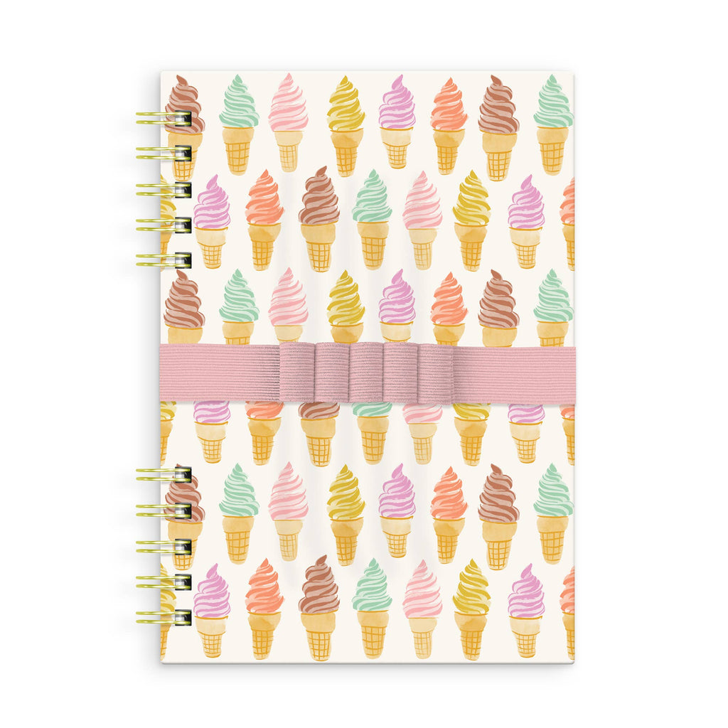Cool & Creamy Harper Split-Spiral Notebook & Pen Set