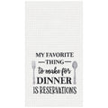 Dinner Reservations Cotton Kitchen Towel by C&F Home
