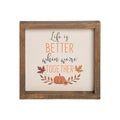 Better Together Harvest Wooden Sitter by C&F Home
