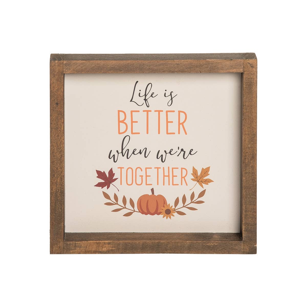 Better Together Harvest Wooden Sitter by C&F Home