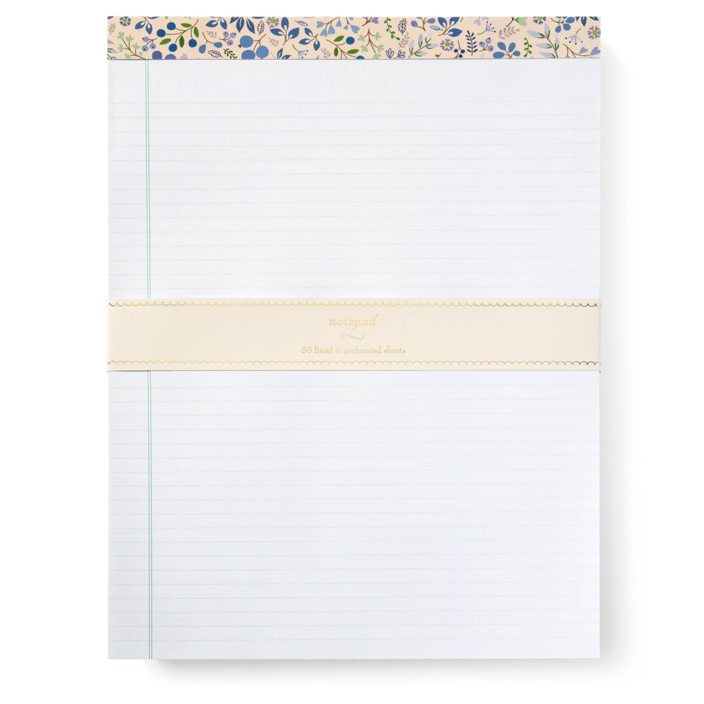 Notepad Set: Blue Floral