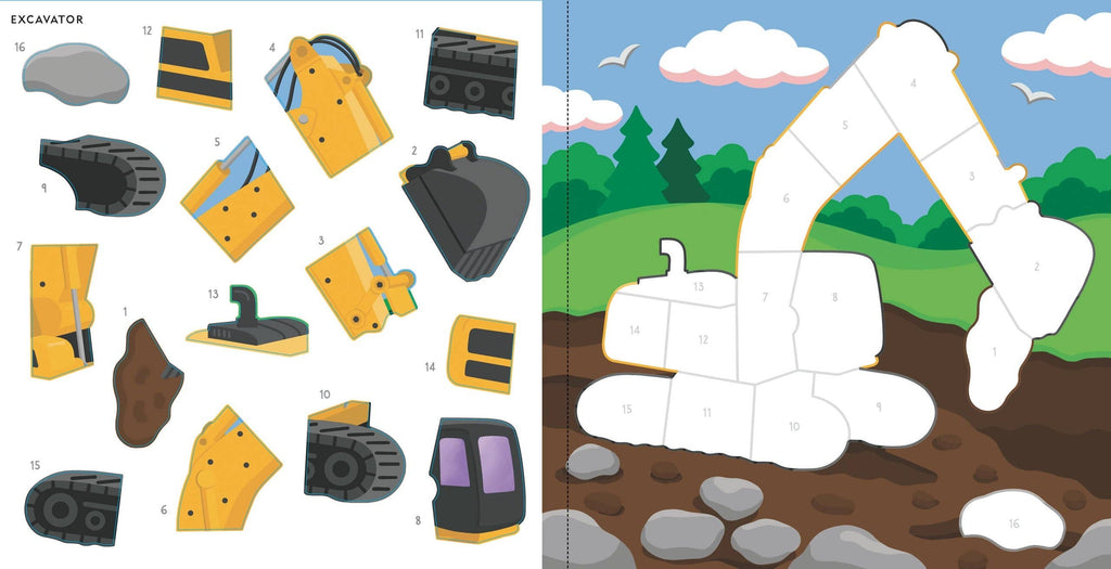 My First Color-By-Sticker Book: Cars, Trucks & Trains | Peter Pauper Press