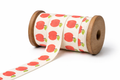 3/4" Apple Print 100% Cotton Ribbon