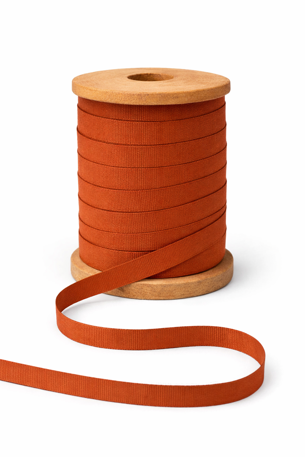 3/8" Orange Woven Grosgrain Ribbon