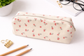 Floral Bud Canvas Pencil Pouch
