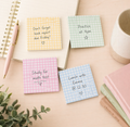 Pastel Grid Sticky Notes Set – 4 Pads