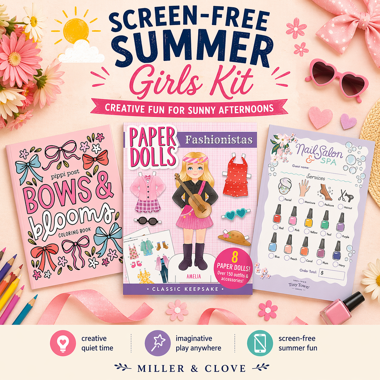 Screen-Free Summer Girls Kit 🎀