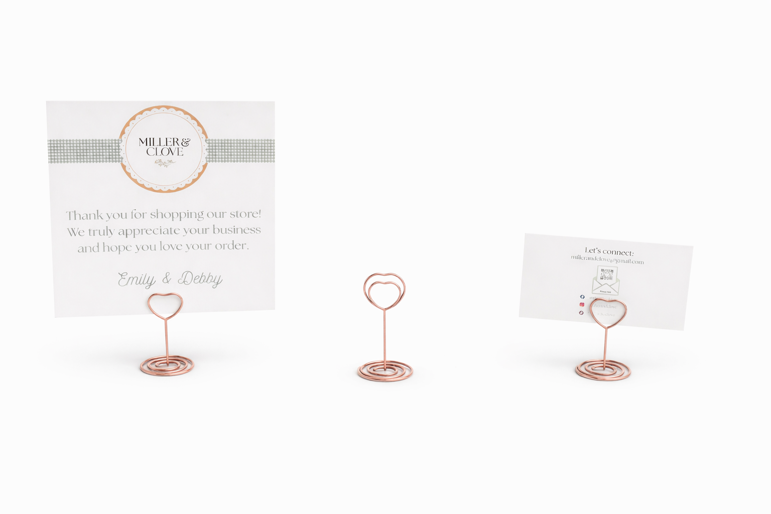 Rose Gold Card Holders | Miller & Clove