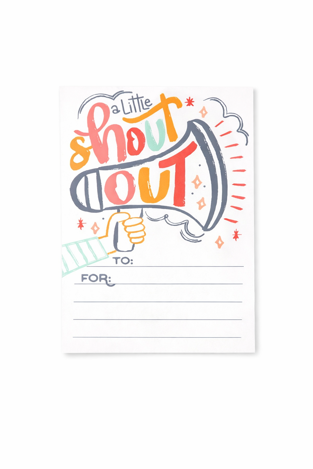 Shout-Out Appreciation Card