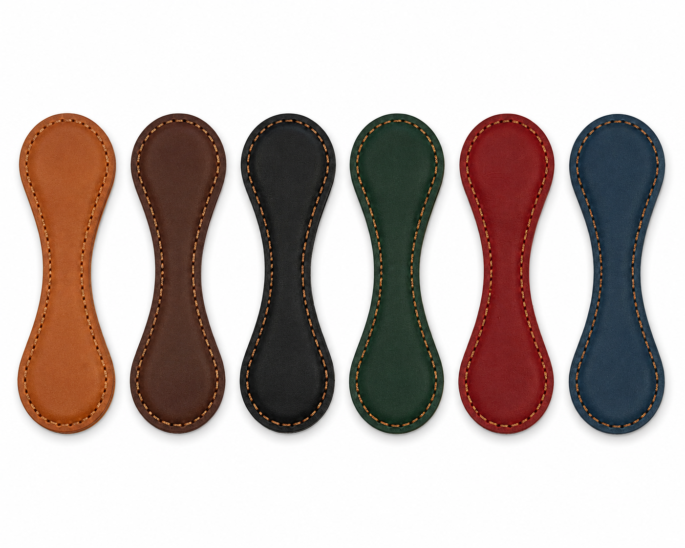 100% Genuine Leather Magnetic Bookmark | Handmade Leather Page Marker | 6 Colors