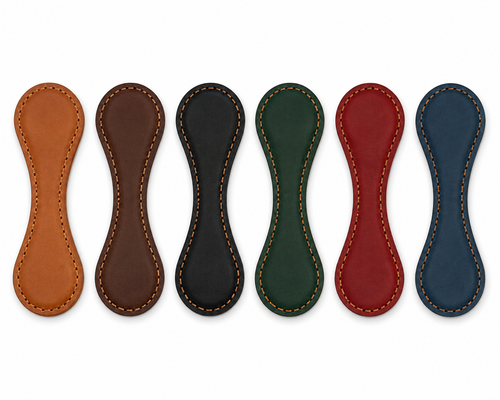 100% Genuine Leather Magnetic Bookmark | Handmade Leather Page Marker | 6 Colors