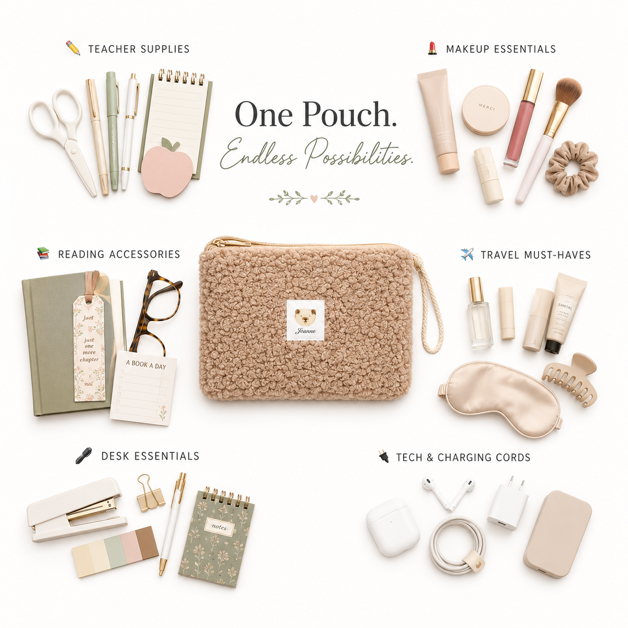 Cozy Teddy Pouch