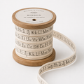 3/4" Alphabet Teacher Print 100% Cotton Ribbon