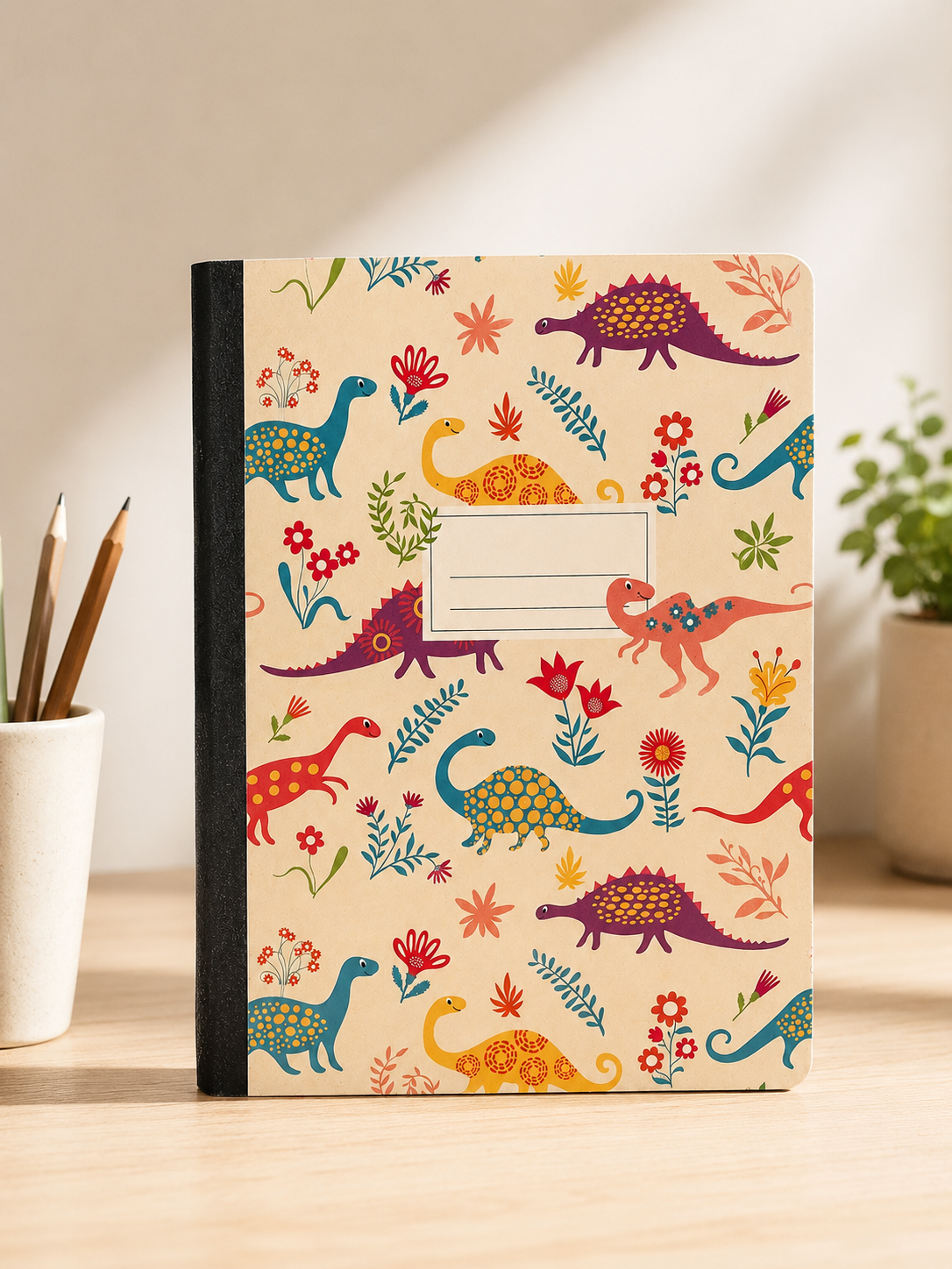 Dinosaur Composition Notebook | 7.25" x 9.5"
