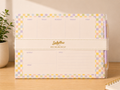 Checkered Desk Pad & Pen Set | Pastel