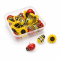Sunflower, Bee & Ladybug Push Pins | Miller & Clove
