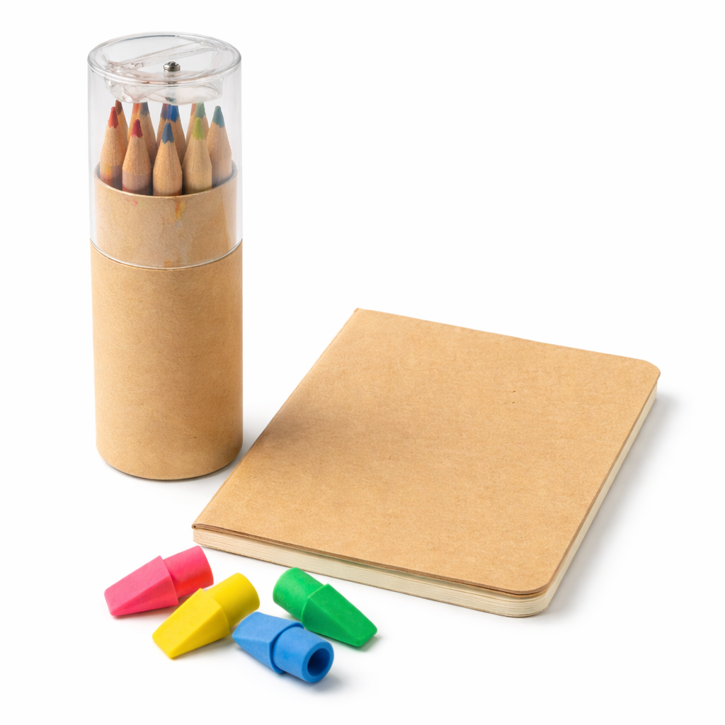 Mini Colored Pencil Set in Kraft Brown | Miller & Clove