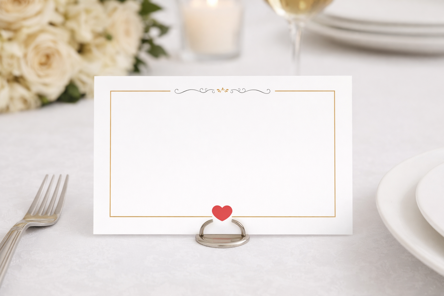 Heart Table Place Cards