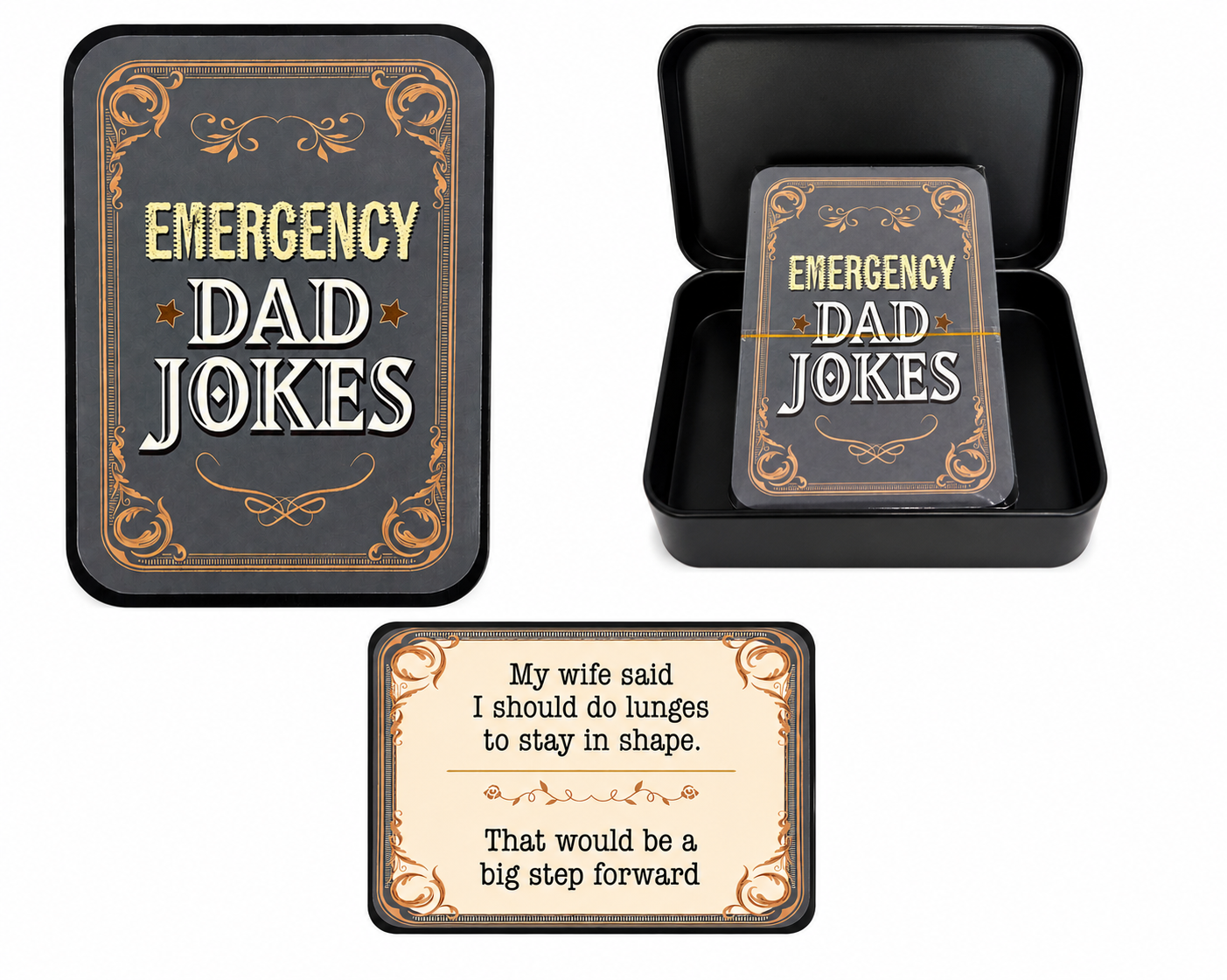 Dad Jokes Card Tin