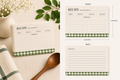 Recipe Cards | Set of 12 | 6x4 Inch | Miller & Clove