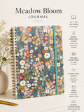 Meadow Bloom Journal — Floral Lined Notebook