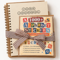 Junk Journal Starter Kit with 1,000+ Alphabet Stickers | Creative Journaling Gift Set