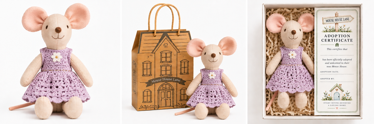 Miller & Clove Mouse Gift set | Gift Box, Adoption Certificate and House