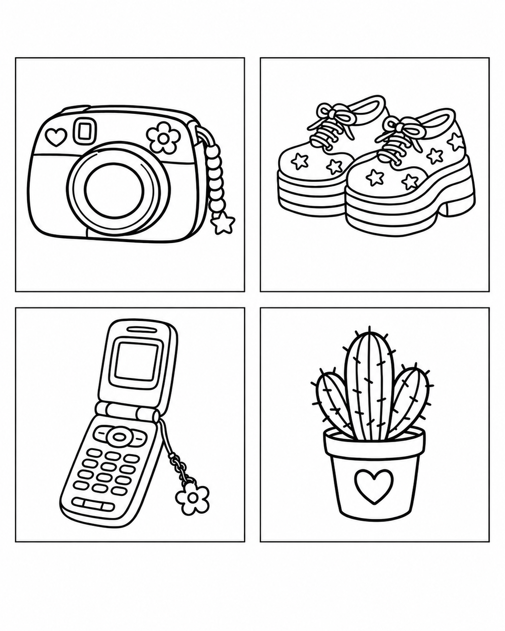 Cute and Groovy Coloring Book