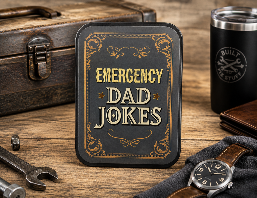 Dad Jokes Card Tin