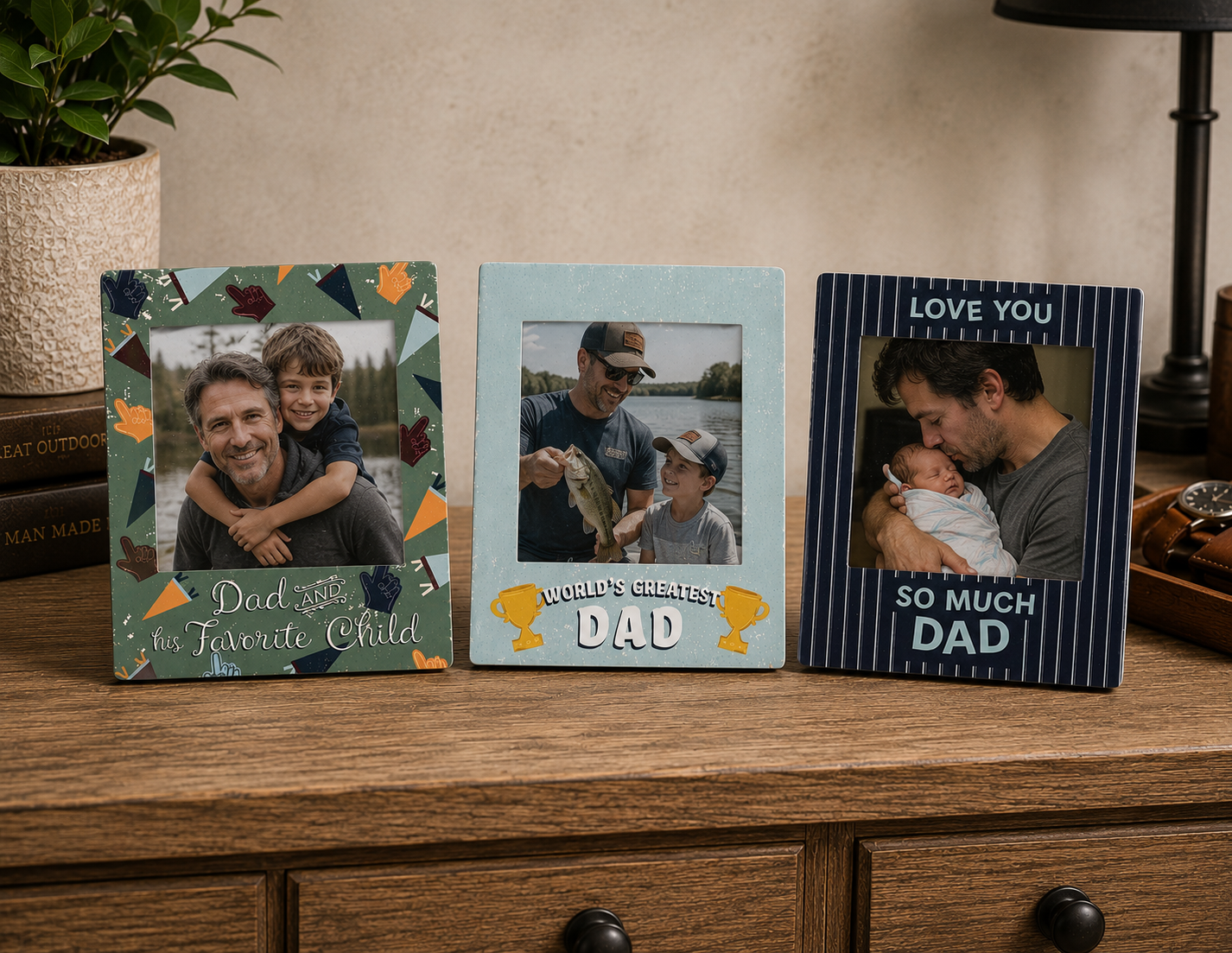 Mini Magnet DAD Photo Frame