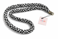 Andi-Black Checkerboard Lanyard