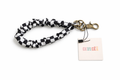Andi-Black Checkerboard Keychain