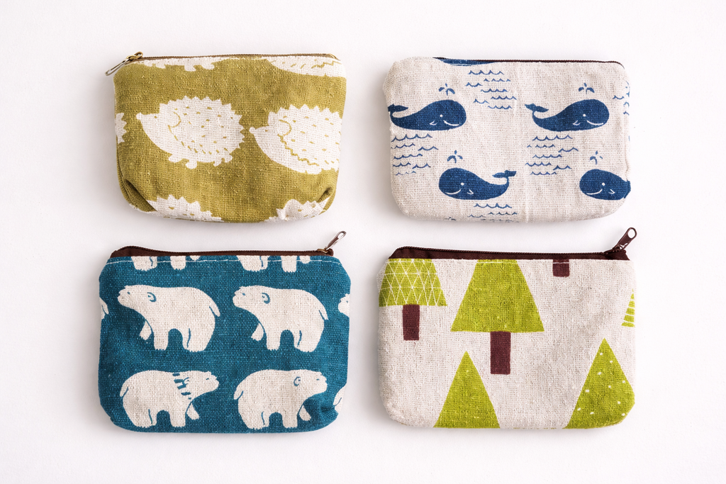 Whale Mini Canvas Coin Bag | Miller & Clove