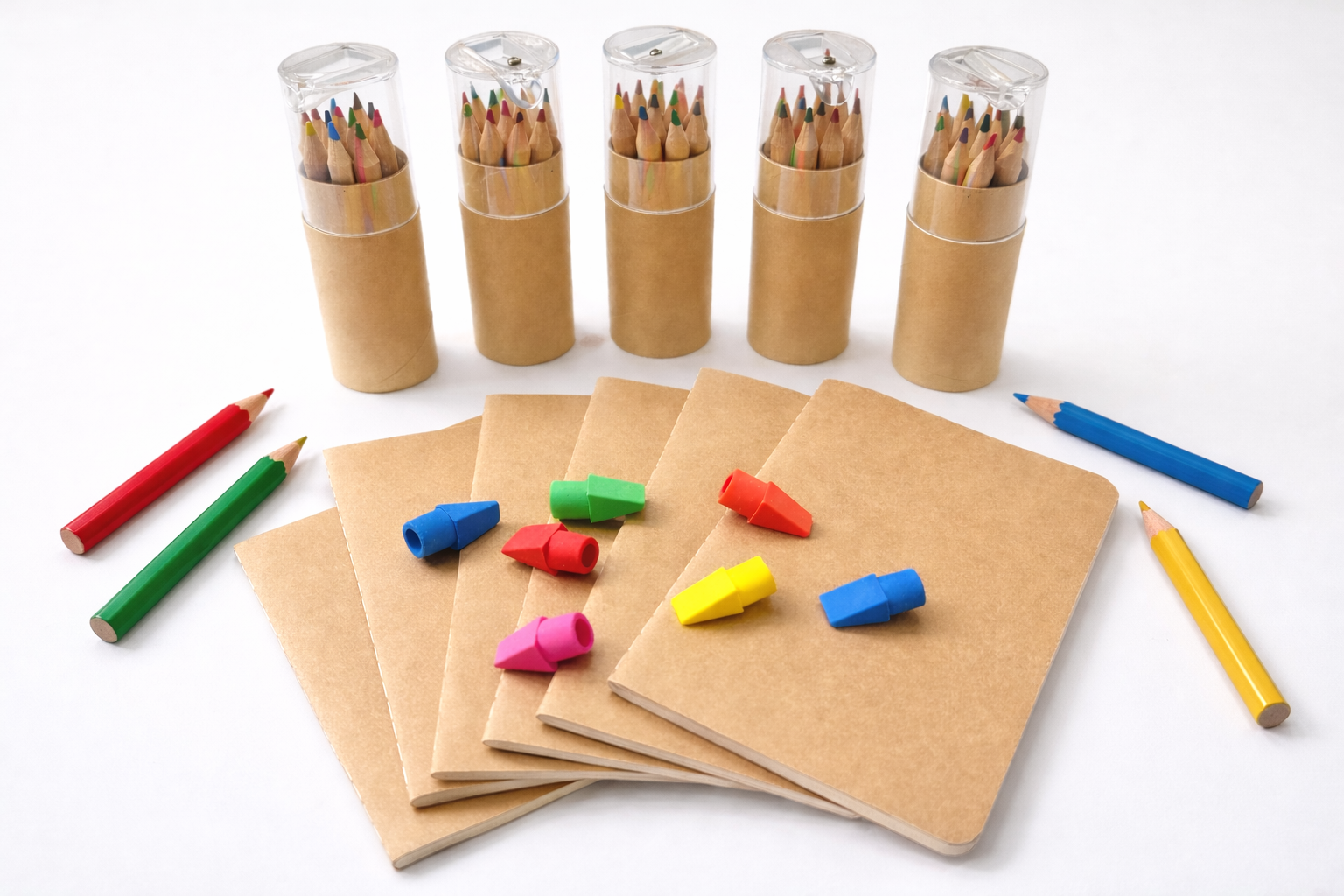 Mini Colored Pencil Set in Kraft Brown | Miller & Clove
