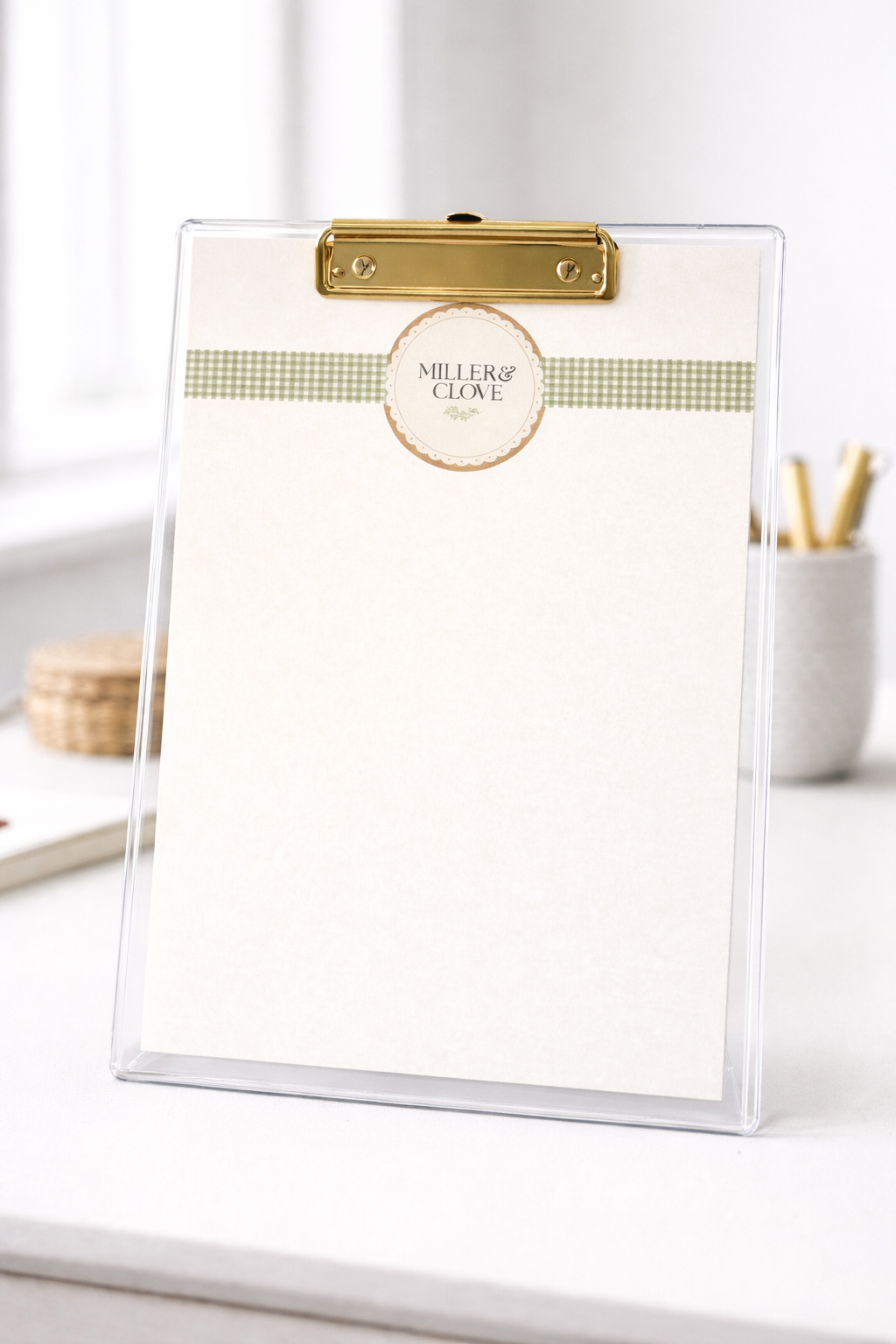 Clear Acrylic Clipboard | Miller & Clove