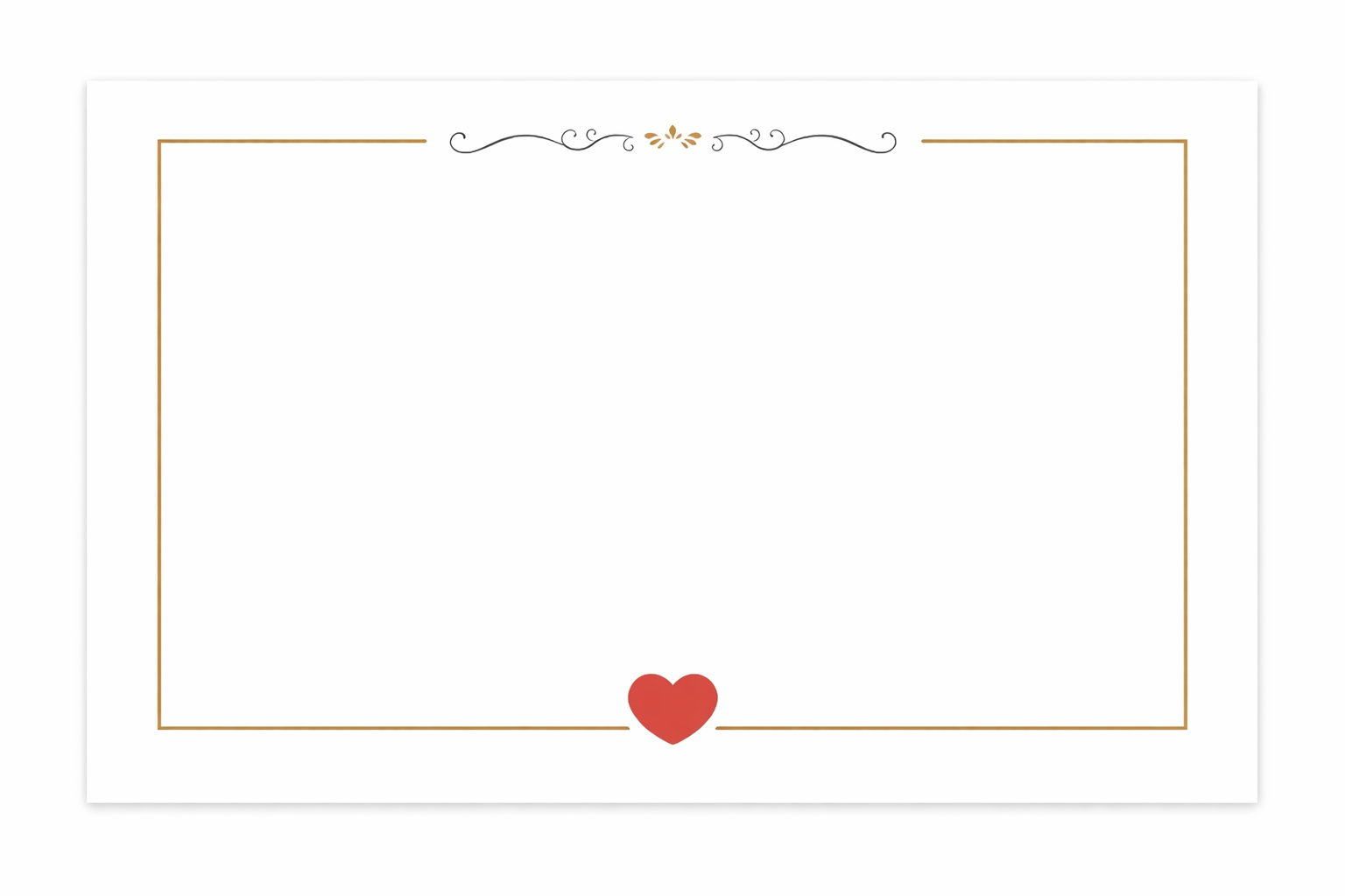 Heart Table Place Cards