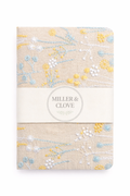 Off White Embroidered Fabric Notebook | Miller & Clove
