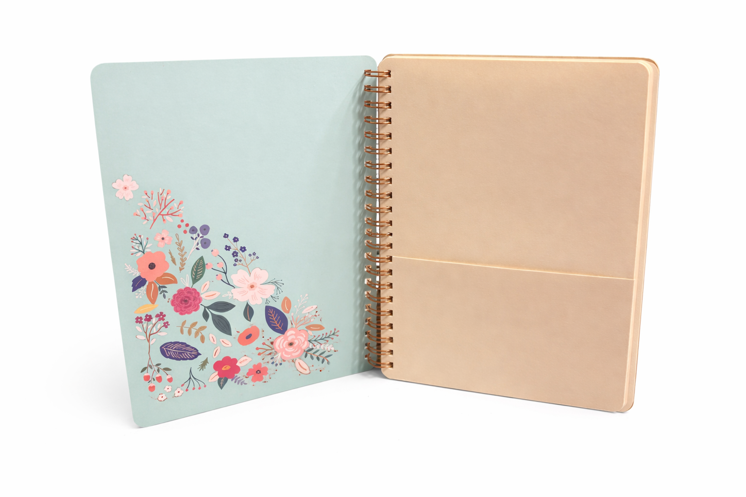 Floral Retro Notebook in Light Blue | Miller & Clove