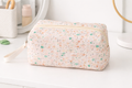 Corduroy Ditsy Floral Print Travel Organizer Bag- Pink
