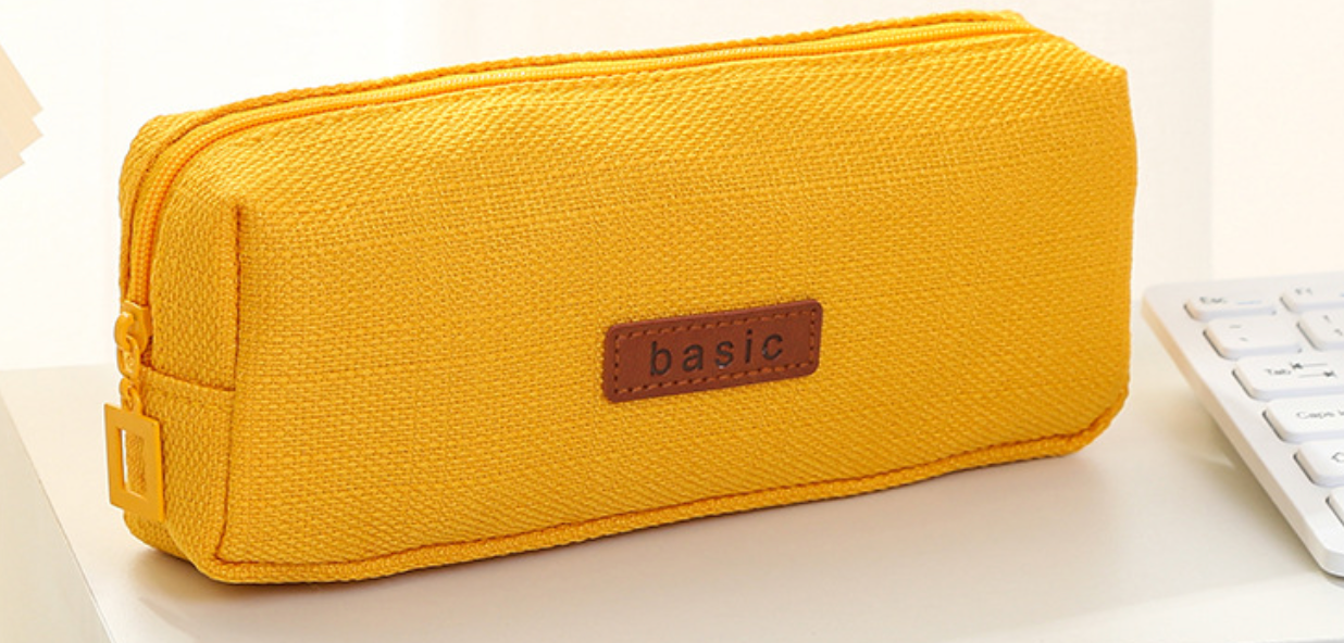 Yellow Minimalist Pencil Case | Miller & Clove