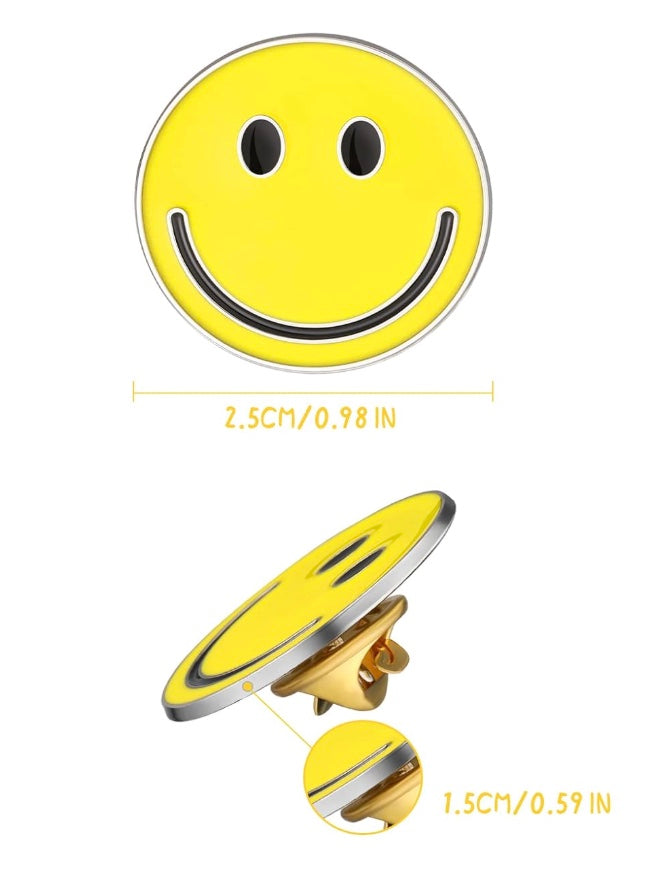 Smiley Face Enamel Pin