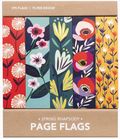 Spring Rhapsody Page Flags – Floral Sticky Tabs | 375 Flags