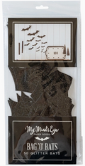Vintage Halloween Bat Decorations, 50-Piece Set