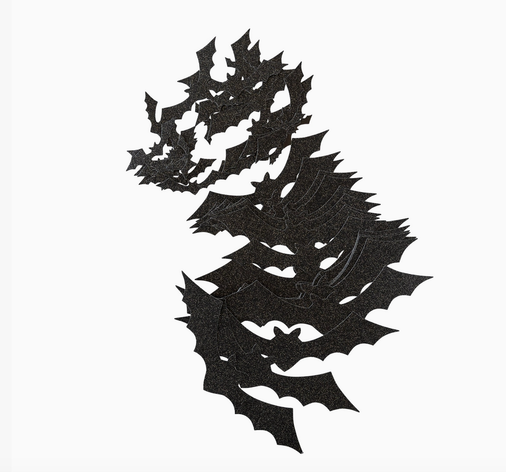 Vintage Halloween Bat Decorations, 50-Piece Set