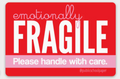 Emotionally Fragile Vinyl Sticker, Removable & Waterproof