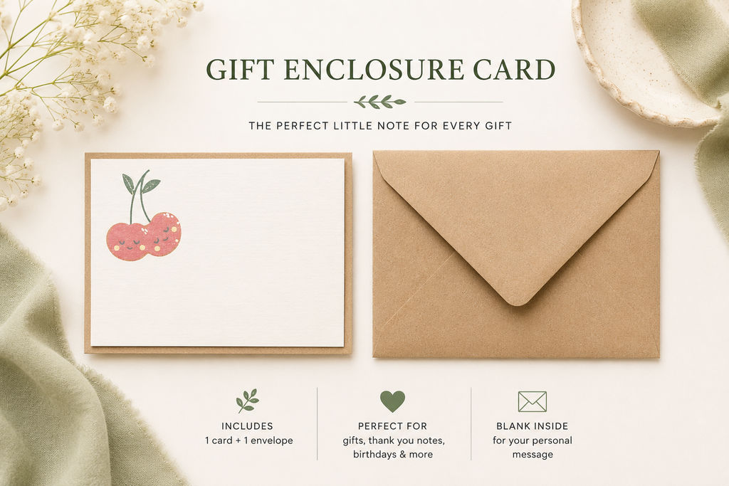Cherry Gift Enclosure Card