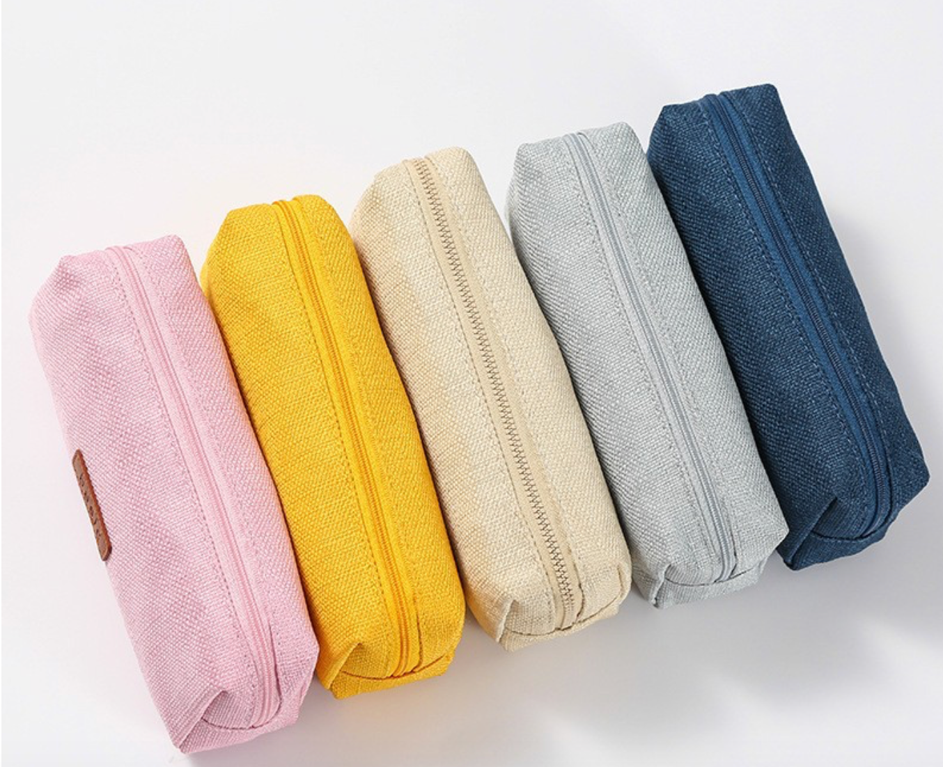 Light Blue/Grey-Minimalist Pencil Pouch