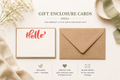 Hello Gift Enclosure Card