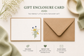Flower Gift Enclosure Card