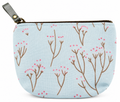 Blue Blossom Mini Canvas Coin Purse